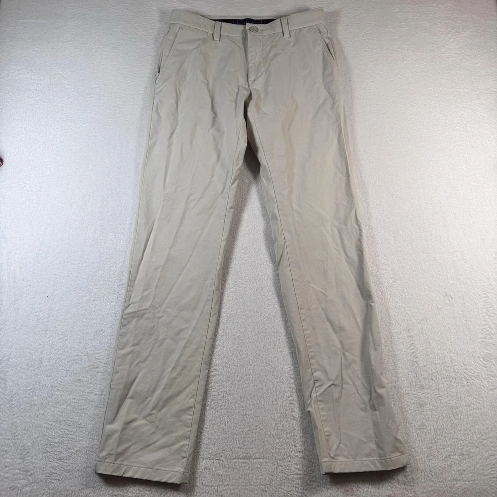 Vineyard Vines On The Go Pants Mens 28x32 Beige Stretch Chino Casual Golf